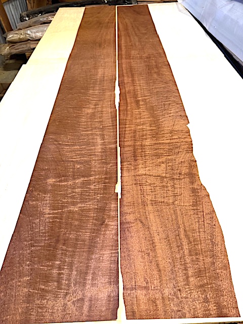 Mahogany, Genuine Figured Veneer - 2 pcs, 11-1/2"W x 104"L